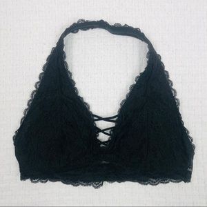 Gilly Hicks AEO Adjustable Lace Halter Bralette